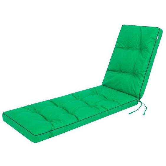 Hugo Coussin Chaise Longue de Jardin Vert Confortable et Esthétique, Relaxation en Plein Air, Taille 201x55 cm, Facile à Attacher