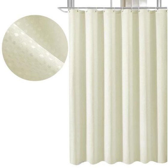 Rideau de douche - INF - Beige - Imperméable - Polyester - Dimensions L