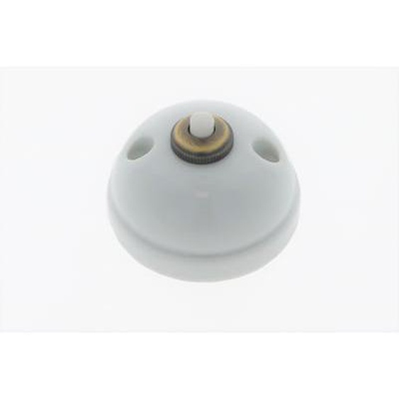 Interrupteur bouton poussoir arrondi Garby blanc 10A Ø64,5 mm