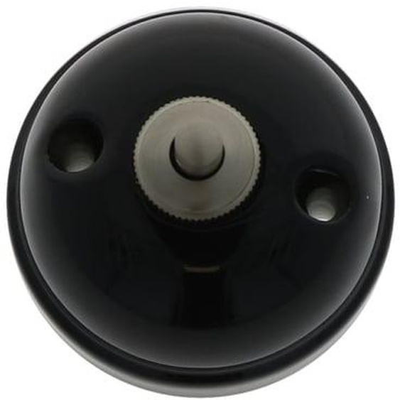 Interrupteur bouton poussoir arrondi Garby noir 10A Ø64,5 mm