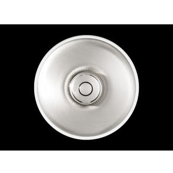 Interrupteur bouton poussoir Dimbler 10A blanc et nickel satiné Ø64,5 mm