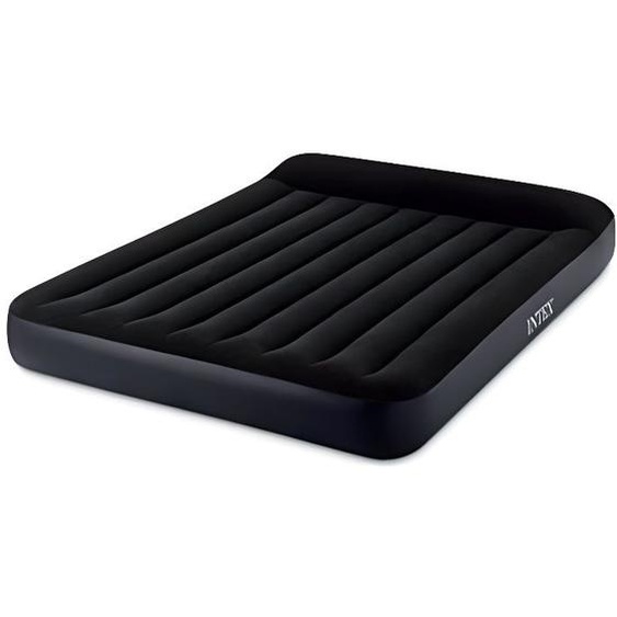 INTEX 64143 Matelas lit Gonflable, Noir, 1.52 m x 2.03 m x 25 cm 64143