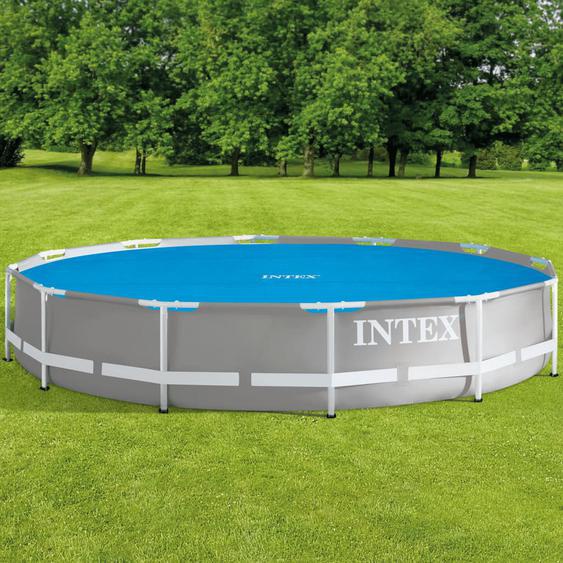 INTEX Couverture solaire de piscine bleu 348 cm polyéthylène