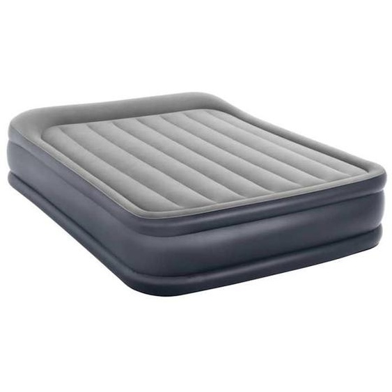 INTEX Matelas DELUXE REST BED FIBER TECH 152x203 cm - Gonflable - Fermeté réglable - 42 cm - Électrique - 2 personnes