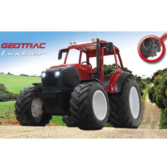 Jamara Tracteur Télécommandé Lindner Geotrac 1:16 Rouge Rouge