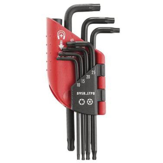 Jeu de 7 clés mâles Torx - Resistorx  - 89SR.J7PB