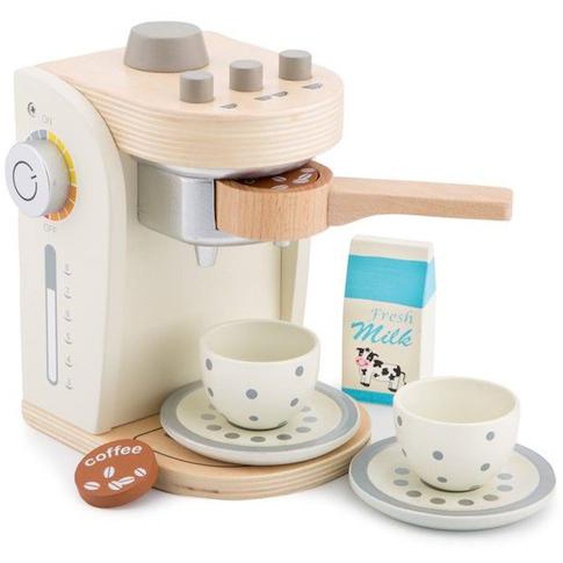 Jouet - New Classic Toys - Ensemble Machine À Café - Blanc - Bois - 3 Ans Et Plus Blanc