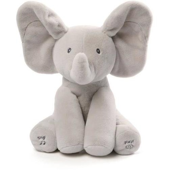 Jouet Peluche - 6054176 Bébé Interactive Age Flappy Léléphant Gris