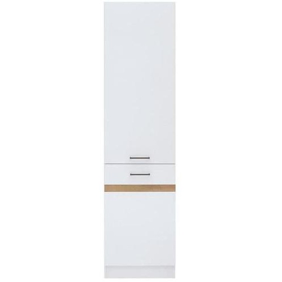 Junona Colonne De Cuisine 2 Portes Ouverture Gauche - L 50 X H 196 X P 46 Cm - Blanc Brillant