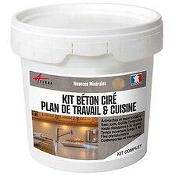 Kit Beton Cire Cuisine Et Plan De Travail - 5 M² (En 2 Couches) Barbadine Clair - Arcane Industries