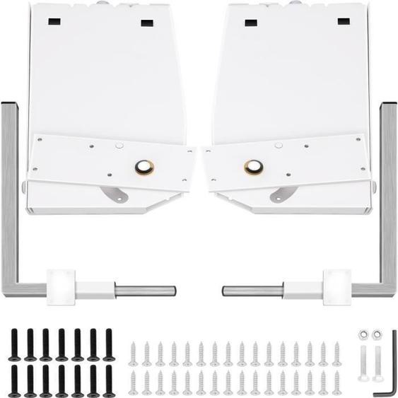 Kit De Lit Escamotable -Vevor -Charge 450 Kg, Acier Inox - Kit De Support À Ressort Pour 1,2 À 1,8 M Lit Murphy - Appartement, Hôtel