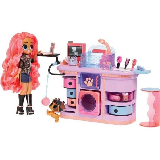 L.o.l. Surprise Omg - Cabinet De Vétérinaire Rescu Vet Set™ - Poupée Exclusive + 2 Animaux Et Accessoires - Dès 4 Ans. Blanc