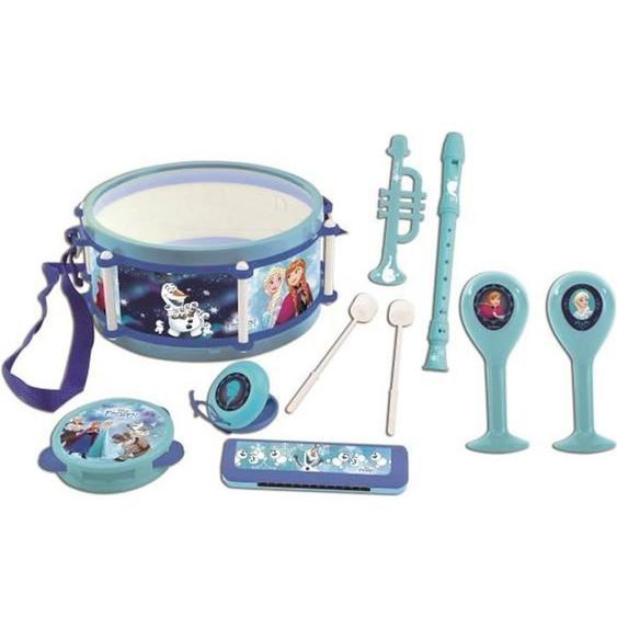 La Reine Des Neiges Set Musical De 7 Instruments De Musique Enfant Bleu