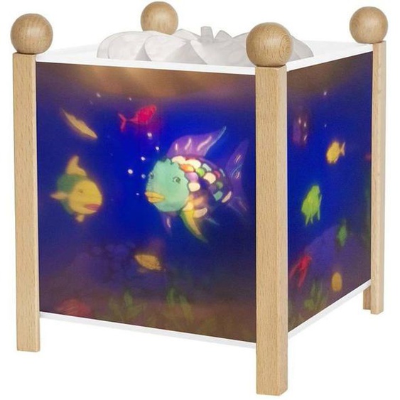 Lampe Magique Pour Enfant En Bois Et Pvc Hauteur 19 Cm - Poissons - Trousselier - Veilleuse - Bleu Bleu