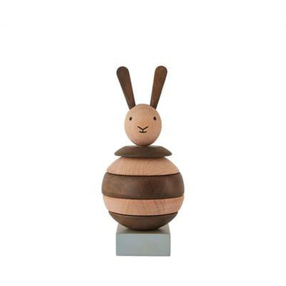 Lapin à empiler en bois