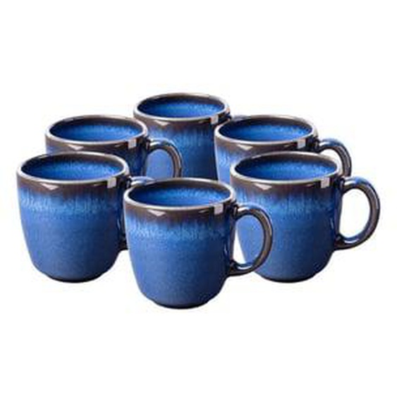 Lave bleu Tasse à café 6 pièces