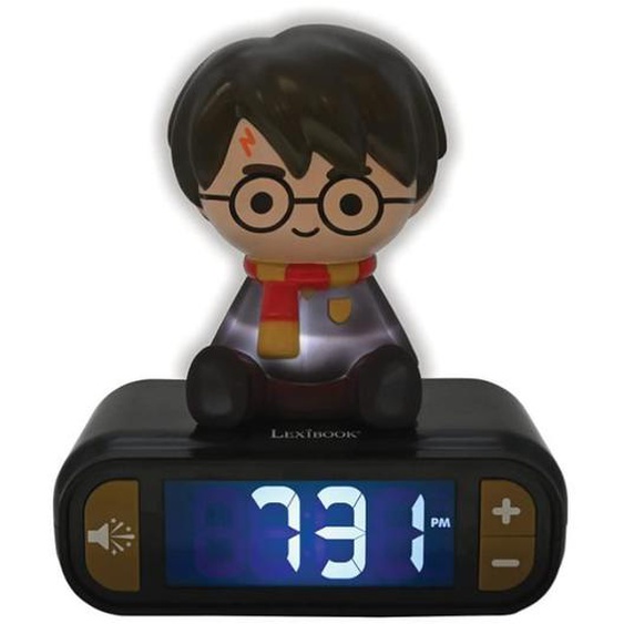 Lexibook Lexibook-RL800HP Veilleuse Harry Potter pour Enfant, Fusée Lumineuse, Horloge, Réveil pour garçon et Fille, Snooze, RL800HP