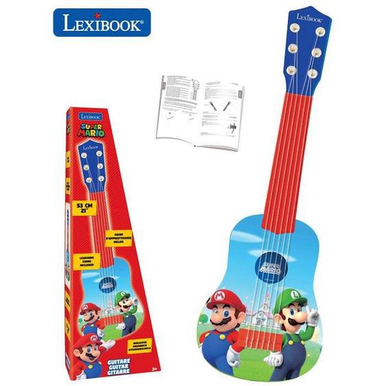 Lexibook - Ma Première Guitare Super Mario - 53 Cm - Guide Dapprentissage Inclus Bleu