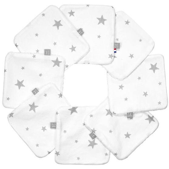 Lingettes Bébé Lavables En 100% Coton 8 Pièces - Sevira Kids - Stella - Douces Et Écologiques Blanc