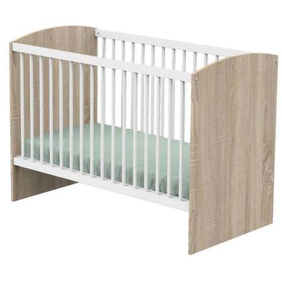 Lit Bébé 120x60 Access Bois Blanc Marron