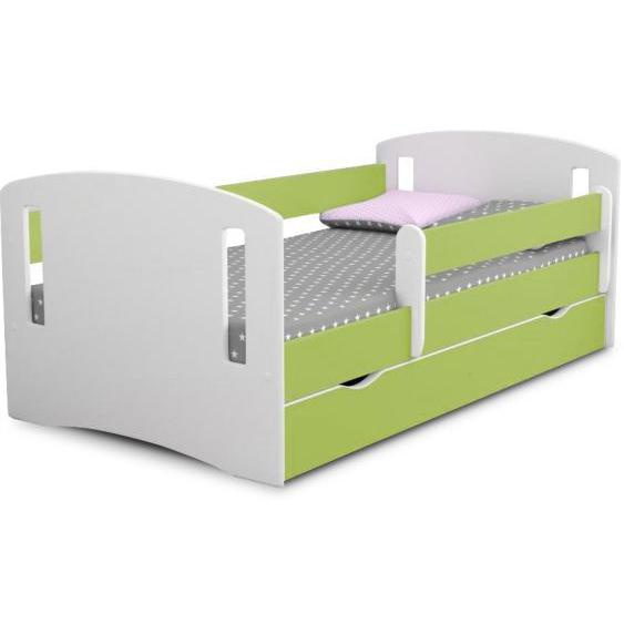 Lit Classique 2, Vert, Sans Tiroir, Matelas 140/80