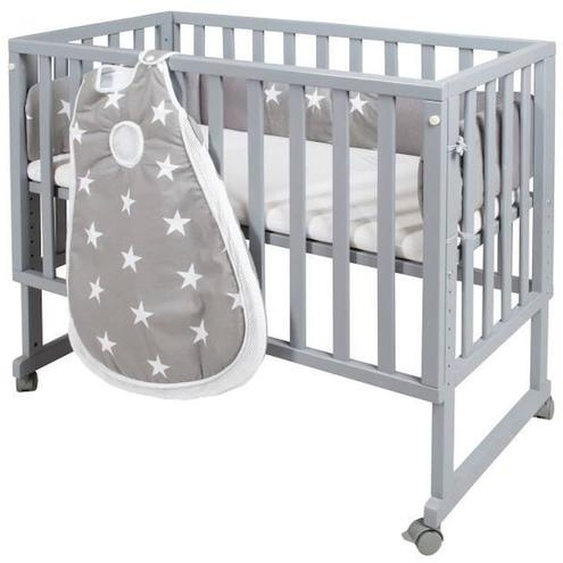 Lit Cododo Roba Safe Asleep 3 En 1 - Gris - Matelas Et Gigoteuse Inclus Gris