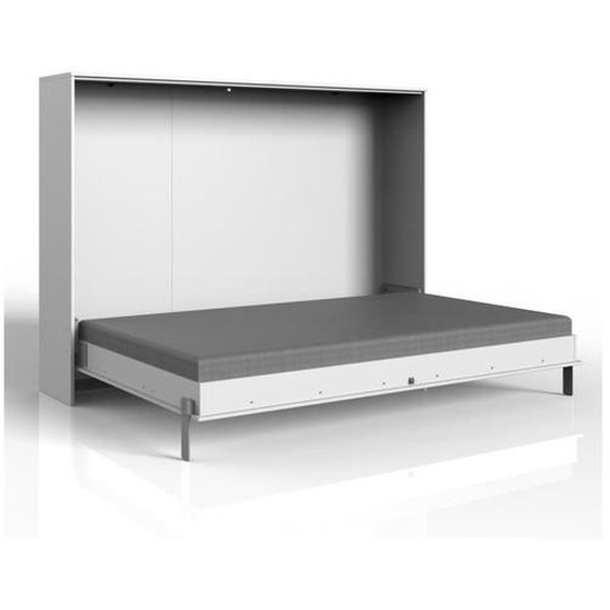 Lit escamotable horizontal 140x200 - L212 cm - 212 cm X 43 cm X 154 cm - CaliCosy Blanc