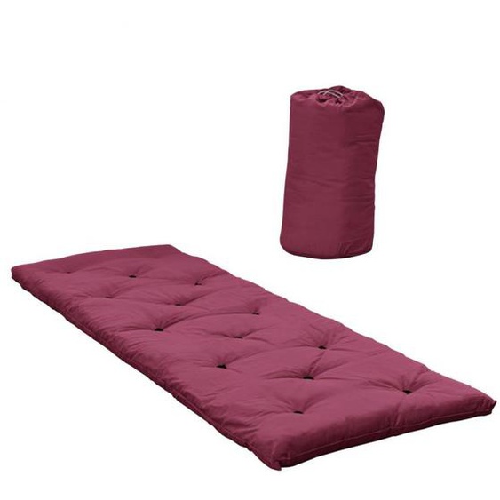 Lit futon standard BED IN A BAG couleur bordeaux