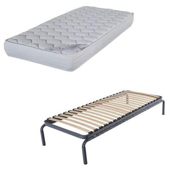 Lit métal gigogne + matelas Montana