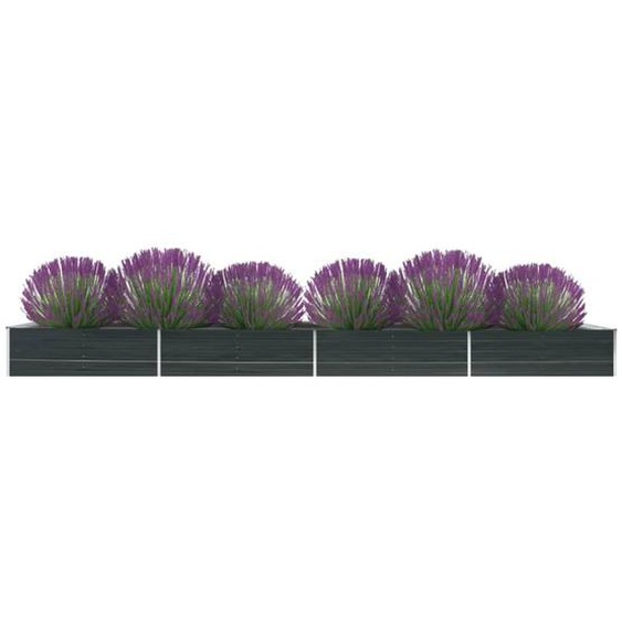 Lit surélevé de jardin Acier galvanisé 600x80x45 cm Anthracite