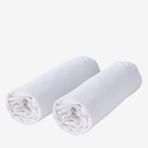 Lot de 2 alèses éponge imperméable anti-acariens traité Sanitized® blanc