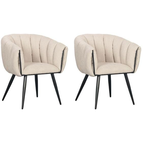 Bobochic - Lot de 2 chaises ADA tissu texturé