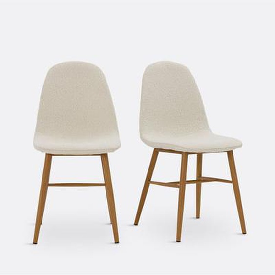 Lot de 2 chaises bouclette, Polina