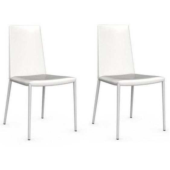 Lot de 2 chaises italienne BOHEME  blanc