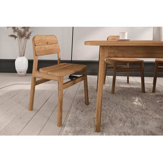 Bobochic - Lot de 2 chaises SOLENE chêne massif