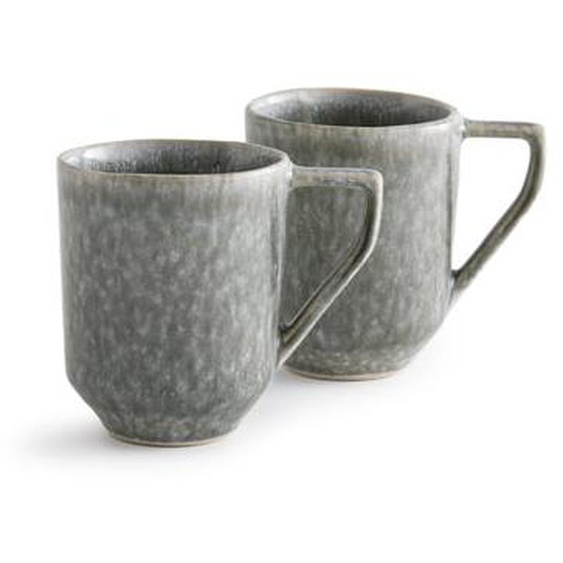 Lot de 2 mugs en grès émaillé réactif, Obidos