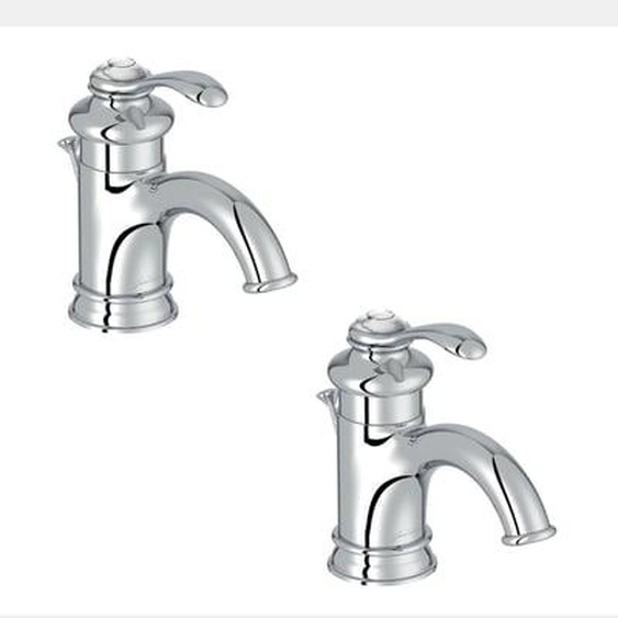 Lot de 2 robinets lavabo Fairfax bec bas