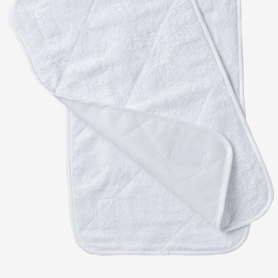 Lot de 2 serviettes de rechange essentiels pour matelas à langer blanc