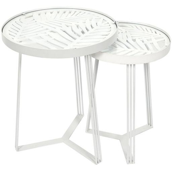 Lot De 2 Tables Gigognes - Blanc