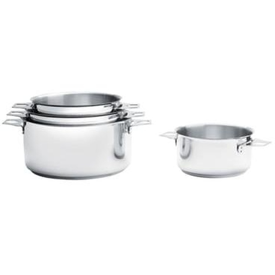 Lot de 3 casseroles faitouts 14, 16 et 18 cm