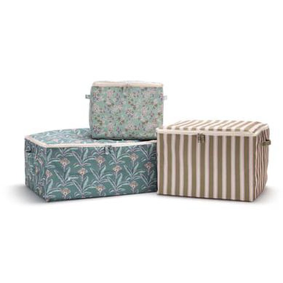 Lot de 3 housses de rangement en polyester, Sunny