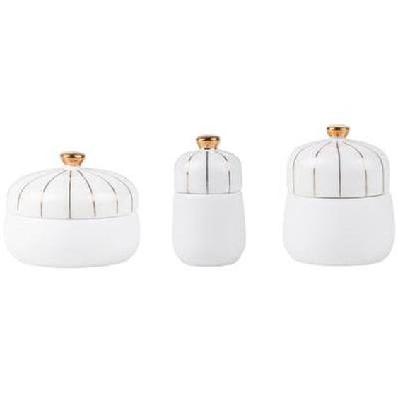 lot de 3 petites boîtes - Porcelaine