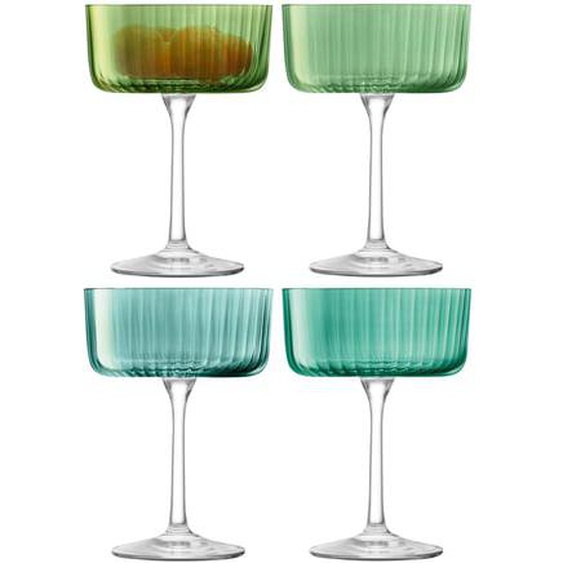 Lot de 4  coupes à champagne Gems - 23 cl - Vert Jade