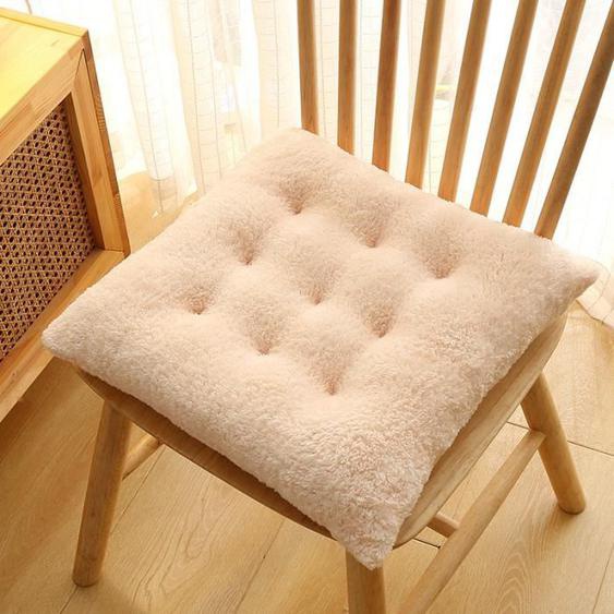 Lot de 4 coussins dassise pour chaise de jardin - Pour intérieur et extérieur,Coussin de siège de Jardin en Polyester -Beige