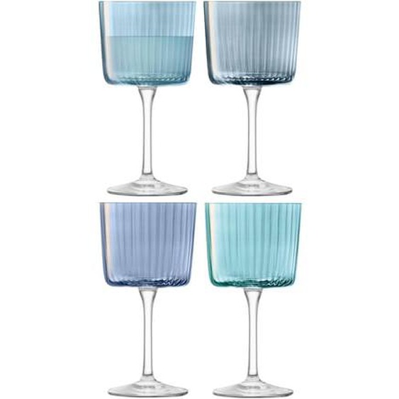 Lot de 4 verres à vin - Gems - 25 cl - Bleu Saphir