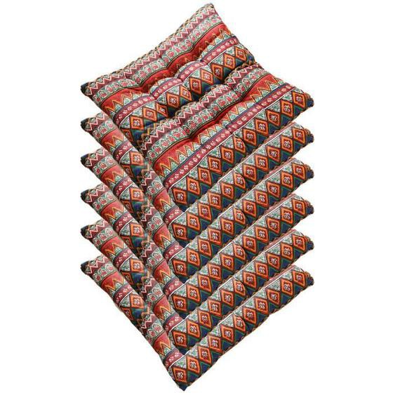 Lot de 6 galettes de Chaise 40x40cm, Coussin décoratif Coussin Coussin de Chaise Coussins de Jardin ,Coussin de chaise imprimé,M