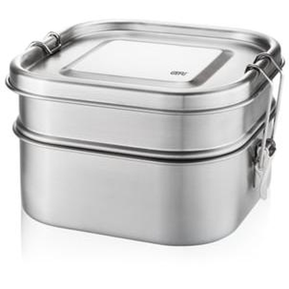 Lunch Box Endure 2 étages acier inox 16,8 x 15,8 x 10 cm