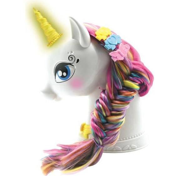 Ma Tête À Coiffer Interactive Licorne Blanc