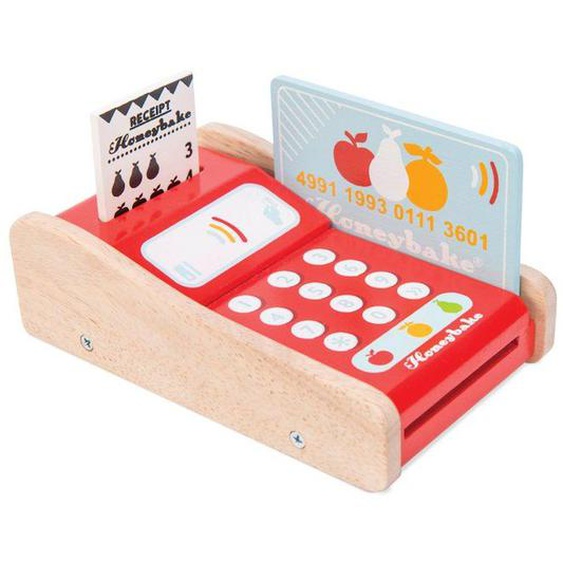 Machine À Carte Bancaire En Bois - Le Toy Van - Honeybake - Enfant - Mixte - Rouge - 3 Ans Rouge