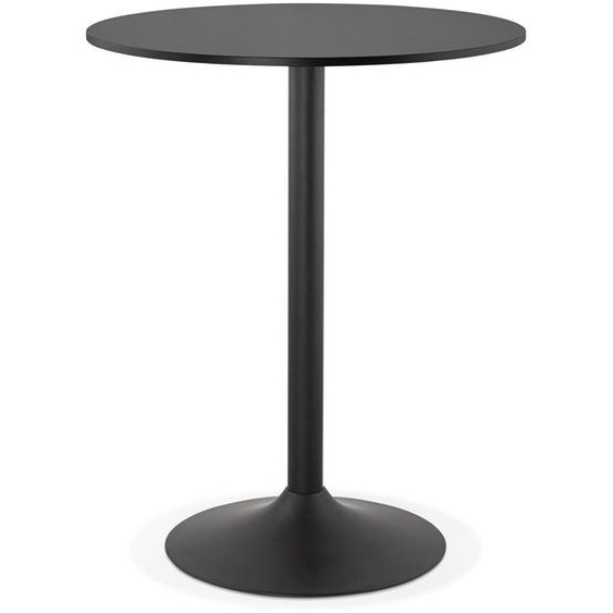 Mange-debout / table haute BRASILIA noire - Ø 90 cm